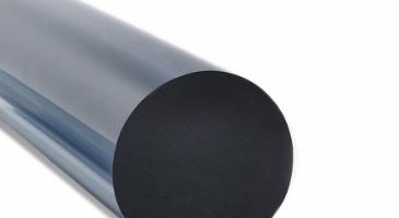 PVC Extruderet Stång, svart, Ø 10mm, Längd 2000mm