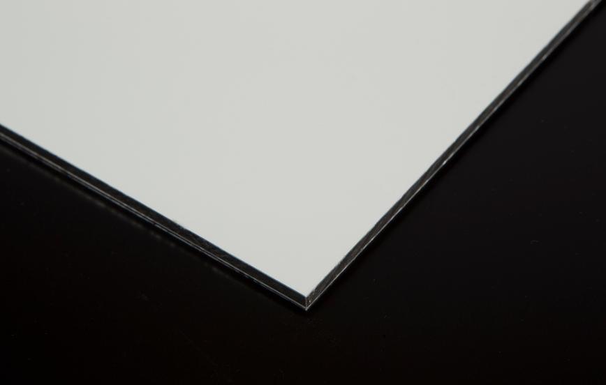 ALUPANEL®, Alu-sandwichskiva, Vit, Blank/Matt, 1250mm x 2500mm x 3,0 mm