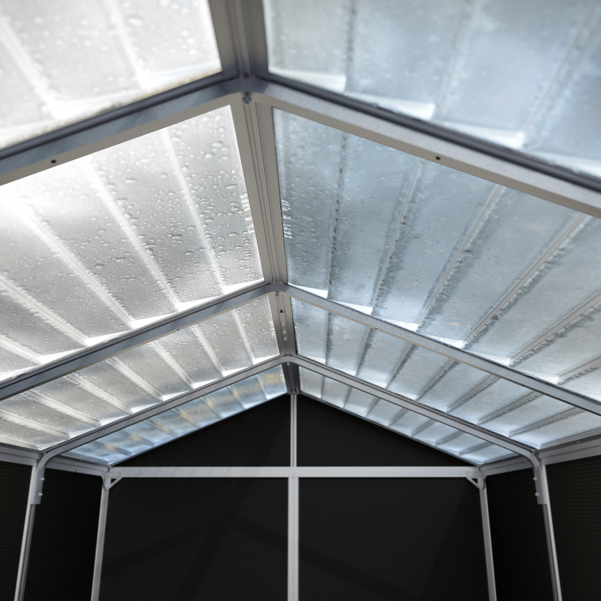 Skjul, Rubicon 7,0 m2, mörkgrå