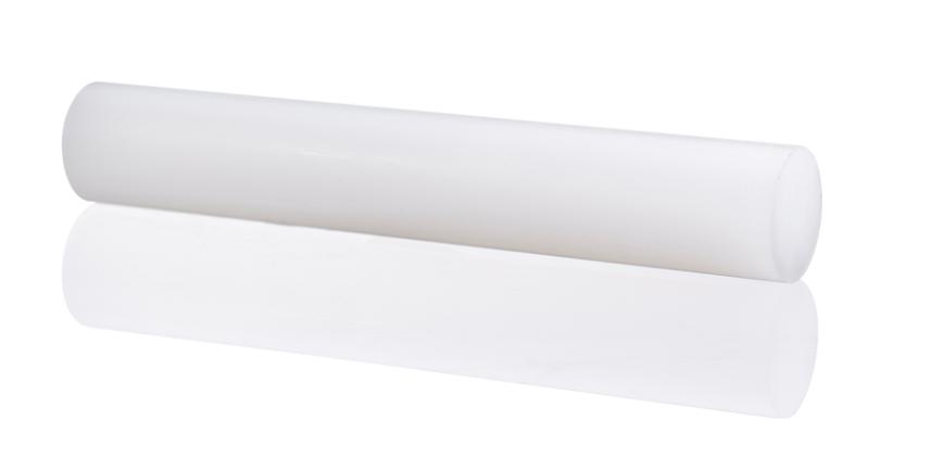 PP-H extruderade Stång, Natur, Ø 20mm, Längd 2000mm