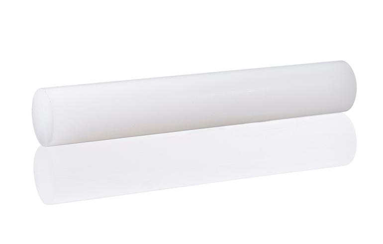 PVDF stång, Ø 100mm, Längd 3000mm, Natur