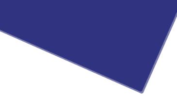 OROGLAS® skiva, blå, 2030mm x 3050mm x 3,0mm, LT 14%