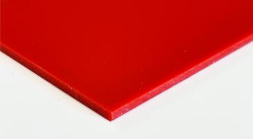KÖMADUR® ES skiva, Röd, 2000mm x 1000mm x 2mm