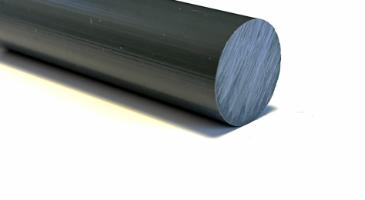 PVC Extruderet Stång, grå, Ø 160mm, Längd 1000mm