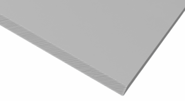 Polystyren skiva, Grå matt/matt, 1006mm x 1406mm x 1,0mm