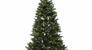 LIFA, konstgjord julgran, PE/PVC, 2,6 x 1,7 m, m/LED ljus och stjärna