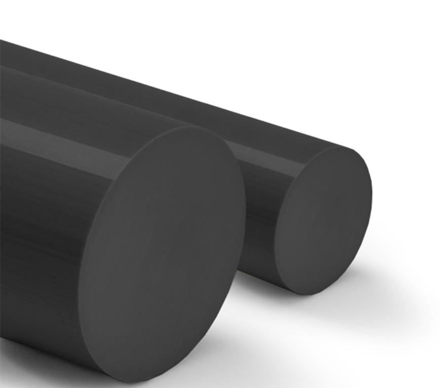 PA 6 Extruderet Stång, Svart, Ø 16mm, Längd 3000mm