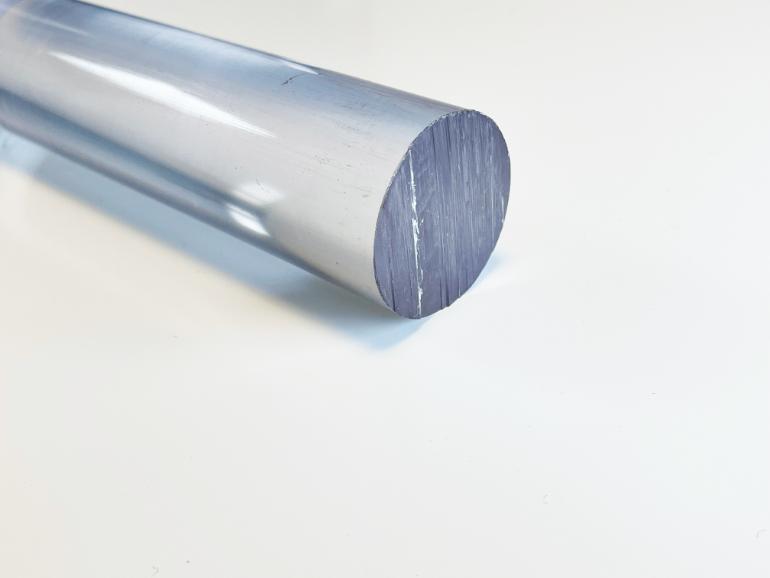 Polycarbonat® stång, Ø 25,0 mm, Längd 3000 mm.