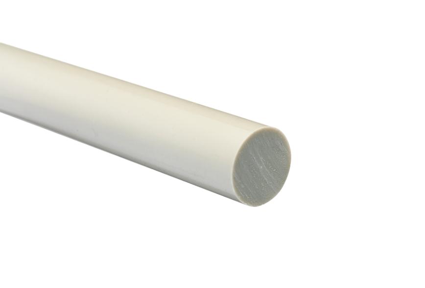 PP-H extruderade Stång, Grå, Ø 200mm, Längd 2000mm