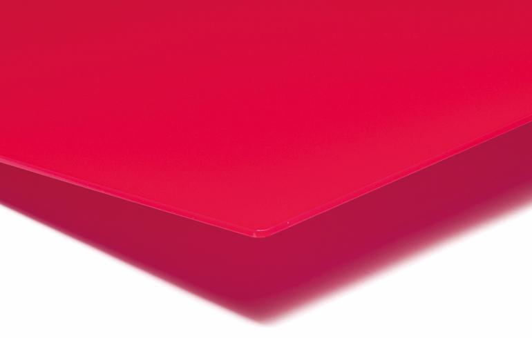 PLEXIGLAS® GS, Röd LT 2%, 3050mm x 2030mm x 3,0mm