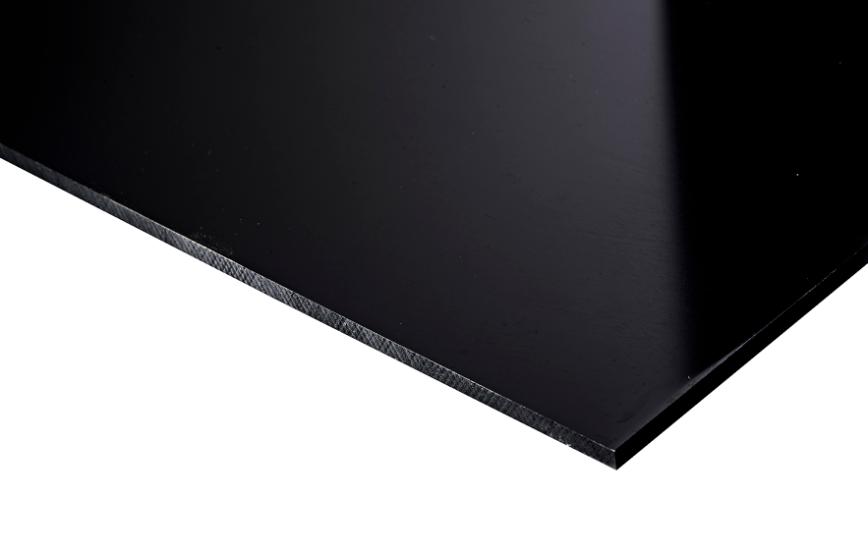 PEHD 300 skiva, Svart, 2000mm x 1000mm x 1,5mm