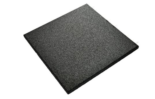 UniSoft, Gummiplatta, Svart, 500mm x 500mm x 30,0mm - 