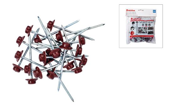 Spik till Onduline® galvaniserad 65 mm. Röd - 