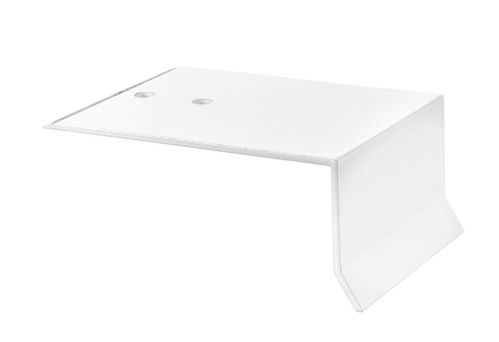 Alu stopbeslag - Hvid - til 16 mm. Termoplader - 