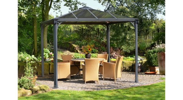 Paviljong, Palermo 3000, antracitgrå - 