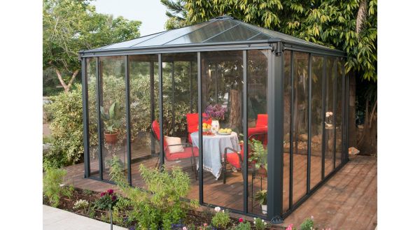 Paviljong stängd, Ledro 3600, antracitgrå - 