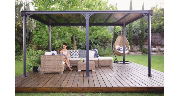 Paviljong, Milano 4300, antracitgrå - 