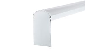 Vit &auml;ndstycke till t&auml;ckprofil