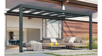 Terrasstak, Stockholm 3,4 x 3,7 m, Antracitgr&aring;