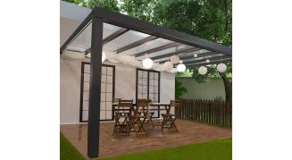 Terrasstak, Stockholm 3,4 x 5,2 m, Antracitgr&aring;