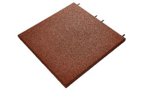 UniSoft, Gummiplatta, R&ouml;d, 500mm x 500mm x 30,0mm