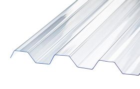 SUNLUX 2000PC trapetsskiva profil 76/18. Glasklar - 